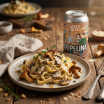 Pasta met romige paddenstoelen & tijm - foodpairing met Tripel bier