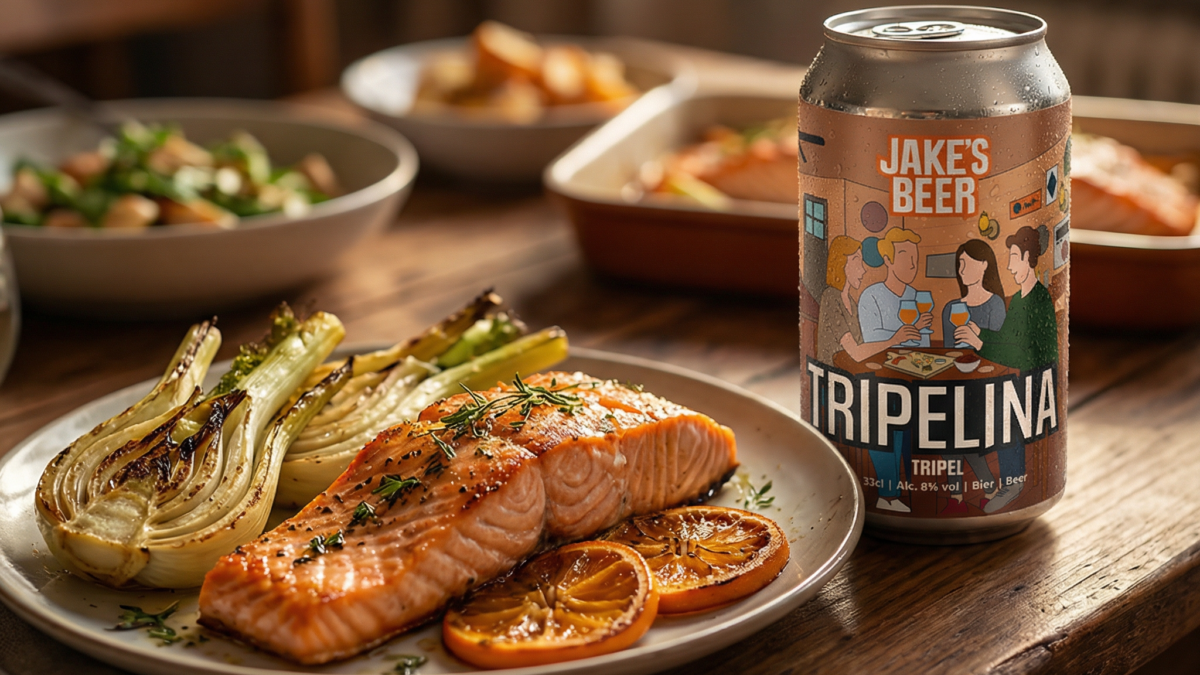 Zalm uit de oven met venkel en sinaasappel - foodpairing Tripel