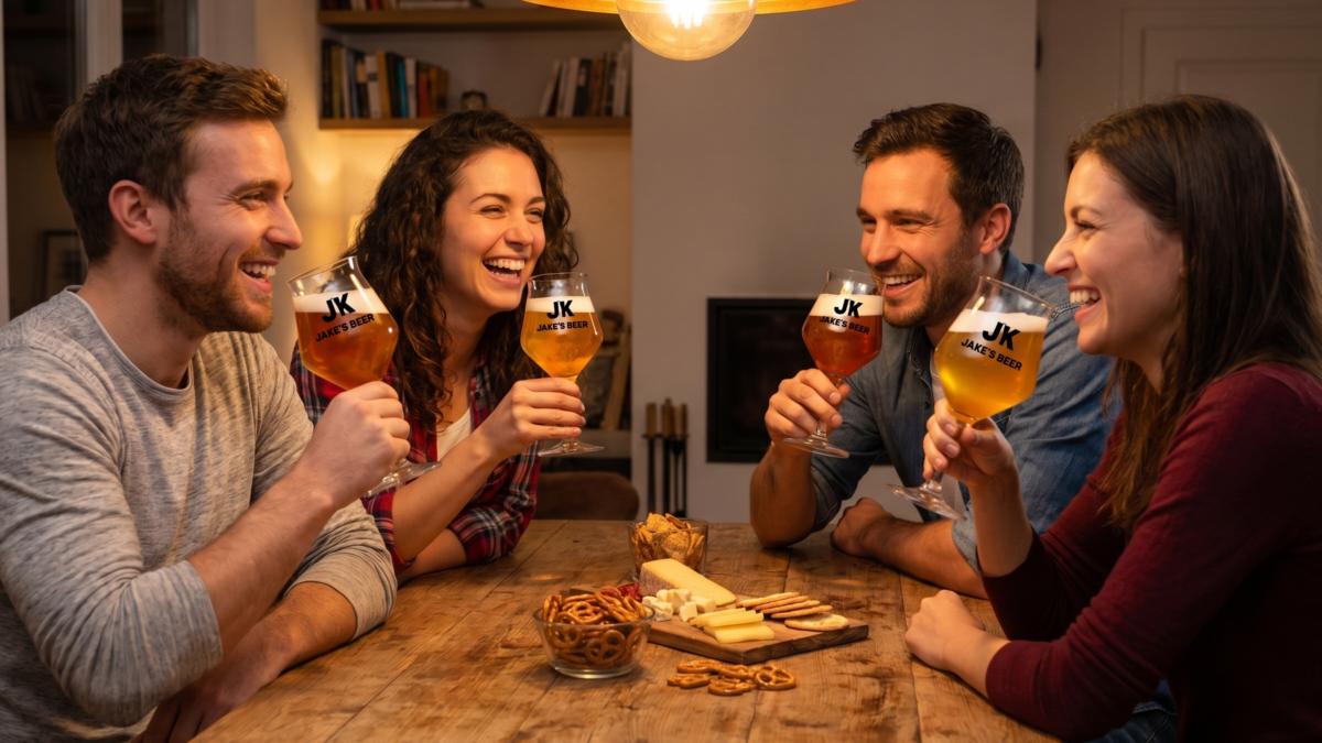 Bierproeverij met vrienden