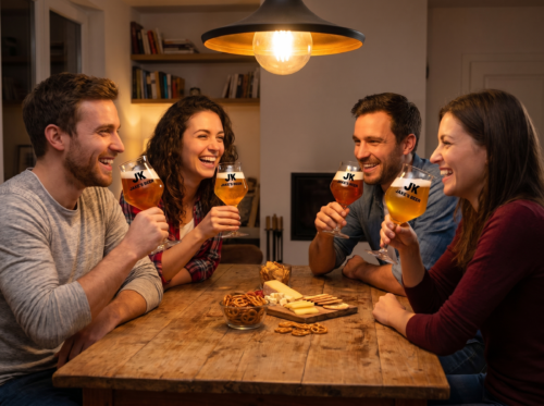 Bierproeverij met vrienden